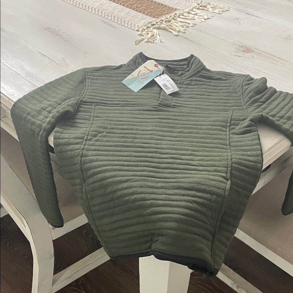 Class Club Green Quilted Kids Sweatshirt